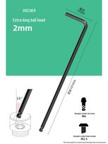 Green Forest Universal Hexagonal Wrench & Screwdriver Set 2mm Extra Long Flat/Ball Dual-Purpose Model juoda