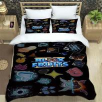Game b-blox fruits pinted Bedding Sets exquisite bed supplies set duvet cover bed comforter set bedding set luxury birthday gift EU Single 135x200cm white