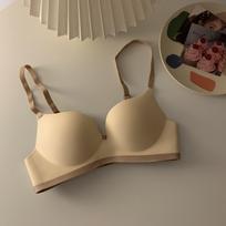 Trackless Bras For Women Sexy Underwear Push Up Bras Female Lingerie Girls Bras Lady Brassiere With Pad Underwear 38/85AB gray