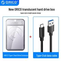 Orico 2.5  USB-C išorinis SSD/HDD dėklas su SATA suderinamumu skaidri