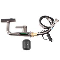 Pull Out Digital Display Faucet Copper 360 Degree Rotation 5 Water Flow Modes Pulling Lifting pilka