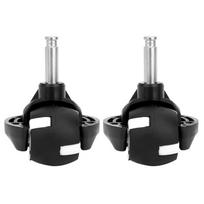 2 vnt. šlavimo roboto ABS universalūs ratukai, pakaitinis priedas, tinkantis Deebot N79/N79S black