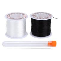 0,8 mm 50 m Apyrankės Elastingas Siūlas Pasidaryk pats Karoliukų Siuvimo Siūlas su Adatėle Papuošalų Kaklo Grandinėlių Amigurumi Gamybai