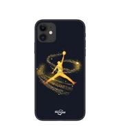 Phone Case - Jordan - Iphone 11 - Soft - Silicone - Golden Shooting Powder juoda