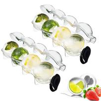 4 Holte Sphere Whisky Ijs Bal Mould Ronde Jelly Icecube Maker Mallen Diy Cocktai Hockey Maken Gereedschap Voor Thuis bar Party beige