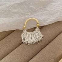 Waterfall Necklace Design Tassel Earrings Female Wave Light Temperament Earrings 14K Collarbone Chain Ring