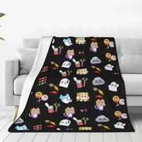 Cute Rocky Lankybox Lanky Box Blankets Velvet Decoration Cartoon Multifunction Thin Throw Blanket for Home Car Bedspreads 30x40in