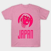 T Shirt Women Tokyo Girl Harajuku Print Kawaii Tshirt Summer Short Sleeve Female T-Shirt Top Tee S rožinė