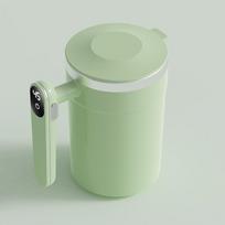 Automatic Stirring Coffee Cup, Reusable Coffee Cup, Rechargeable Self Stirring Coffee Cup, High Spe žalia