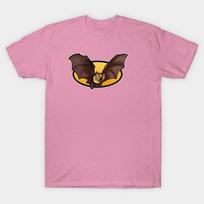 Marškinėliai moterims su šikšnosparnio Harajuku spaudiniu Kawaii T-shirt Vasaros trumpomis rankovėmis moteriškas marškinėlis Viršus S black