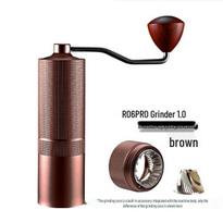 Stainless Steel Hand-Crank Coffee Grinder with External Adjustment black