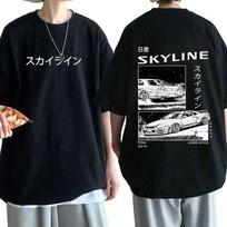 Anime Drift AE86 Initial D Double Sided Women Unisex T-shirt O-Neck Short Sleeve 4XL juoda