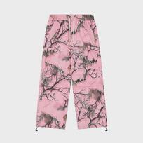 Unisex retro maskuojamojo grafiti rašto kelnės – laisvo kirpimo pavasario/rudens kombinezonai L rožinė