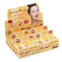Set - lip balm mask & sugar lip scrub with honey extract (set 6 pcs.) 1 pcs. 1/6 box
