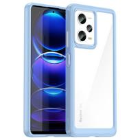 Dėl POCO X5 Pro 5G dėklo POCO X4 GT X4 X5 Pro dangtelis Spalvingas minkštas kraštas Silikoninis Skaidrus Atsparus smūgiams buferis Dėl POCO X5 5G dėklo For POCO X4 NFC 5G šviesiai mėlyna spalva