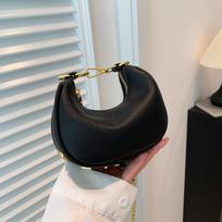 Women's Crescent Moon Bag Letter Chain Replica Crossbody Designer Bags Leather Bags