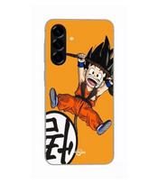 Case - Maniacase - Samsung Galaxy A56 - Silicone - Dragon Ball Goku - Soft juoda