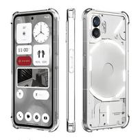 Minkštas TPU Skaidrus Telefono Dėklas Nothing Phone 2 1 5G Smūgiams Atsparus Apsauginis Skaidrus Viršelis Korpusas Capa Fundas Nothing Phone2 skaidri