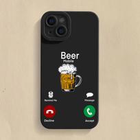 Phone Case For Samsung Galaxy S24 S23 Ultra S22 Plus S21 FE A14 A15 A34 A35 A54 A33 A52 A53 Funny Beer Call Silicone Soft Cover S21