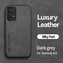 Skirtas Samsung Galaxy A71 A73 A72 A70 A51 A52 A53 A33 A31 A13 A14 A34 A22 A21S A12 M33 magnetinis avikailio prabangus odinis dangtelis For Samsung A70 tamsiai pilka spalva