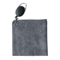 Golf Towel Microfiber Fabric Golf Cleaning Cloth with Retractable Hook Wet Dry Absorbent Towel to Remove Sand Mud Dirt Sweat A pilka