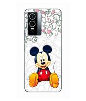 Case For Vivo Y76 5G Mickey Mouse disneyland Cartoon Maniacase juoda