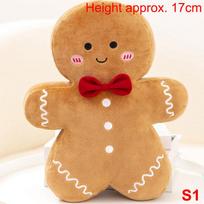 Christmas Ginger Bread Plush Dolls Christmas House Decor Cushion Xmas Tree Party Decor Doll Cute Plush Cushion Party Decor Gifts
