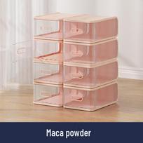 Skaidri plastikinė batų laikymo dėžutė - Vietą taupantis stalčių organizatorius bendrabučiams ir kt. Medium 5 pcs (33*26.3*17cm) gray