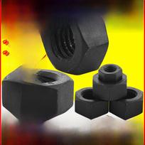 High-Strength Hex Nut, Black, Grade 12.9/8.8, Sizes M6-M20 M2.5 (Grade 4.8)