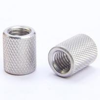 304 Stainless Steel Knurled Cylindrical Thumb Nut, M3-M16 M5x10x10
