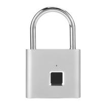 Metal Waterproof Keyless Door Lock Fingerprint Padlock USB Charge