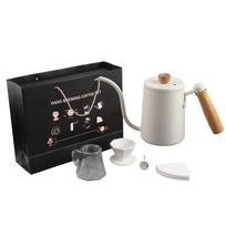 5 vnt./rinkinys „Pour Over“ kavos virimo rinkinys Lašinamos kavos ruošimo rinkinys Kavos puodas Filtro piltuvėlio rinkinys Dovana Smėlio spalvos