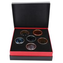 6Pcs/Set Tea Cups Ceramic Cups Kung Fu Teaware Drinkware Accessory for Home DecorationFlower Type