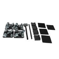 Furniture Dolly Large Size 5 Universal Wheels Non Slip Heavy Duty Furniture Mover for Home Black juoda