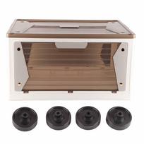 Storage Container PP Stackable Foldable Large Capacity 5 Access Storage Box Bin for Home Trunk 1 Layer