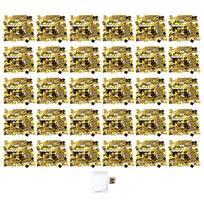 Shimmer Wall Backdrop Panels Self Locking Shining Sequin Photo Backdrop Decoration for Wedding Square Shape Gold Color