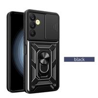 For Samsung Galaxy A15 A25 A35 5G Case Magnetic Ring Holder Phone Case For Samsung A55 A 15 25 35 55 Slide Lens Armor Back Cover For Galaxy A15 4G