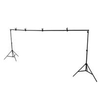 Photo Backdrop Stand Kit 2x3m Detachable Photo Studio Backdrop Support System for Live Streaming
