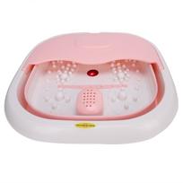 Electric Heating Massage Footbath Bucket Household Folding Red Light Foot Spa MachineGray US Plug EU Plug