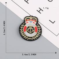 Siuvinėtas etiketė JK uniformos kostiumas mokyklinis ženklelis medžiaginis logotipas kepurės ženklelis drabužių aksesuarai lopas lipdukas siuvinėtas medžiaginis lipdukas C5R-B-2-1