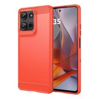 „Motorola Moto G75 5G“ dėklas, skirtas „Moto G05 G15 G35 G55 G75 G85 5G“ dangteliui, atsparus smūgiams, silikoninis buferis, skirtas „Moto G75“. For Moto G75 5G raudona