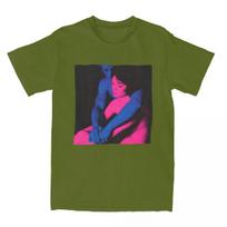 TV Girl Who Really Cares for Men Women T Shirts Pop Band Apparel Casual Tees T-Shirts Gift Idea Clothes S armijos žalia spalva