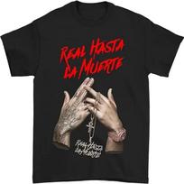 2024 New Real Hasta La Muerte T Shirt Highstreet Cool Anuel AA Short Sleeve Fashion Oversized Men T-shirt Women Round Neck Tops S smėlis