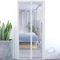 Magic Mesh Magnetinė Anti-Mosquito Vasarinė Tinklelio Durų Užuolaida White Stripe Fastener