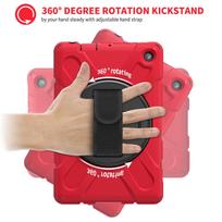 Kindle Fire 7 (2022) Tablet Airbag Anti-Fall Protective Cover Without Shoulder Strap raudona
