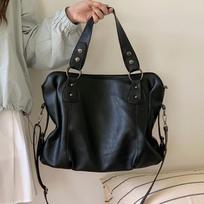 Rankinė Juoda Tekstūruota Moteriška Rankinė Visų Keliaujančiųjų Crossbody Rankinė Laisvalaikio Petinė Tote Rankinė juoda