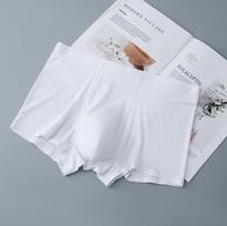 Modal Men's Seamless White Boxer Shorts, Antibacterial & Breathable, Youth Style, Pack of 60 XXXL balta