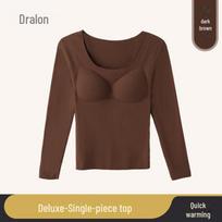 Women's 2025 Seamless German Velvet Warm Suit: Autumn Top, Pants, and Underwear Set XXL
