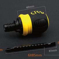 Short Screwdriver repair Tools Mini Ratchet Portable Small Screw Driver Kit Car cellphone Handle Precision Repair kit Hand Tools black