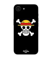 Maniacase Case For Iphone 16E One Piece Pirate Rap and Straw Hat Flag juoda